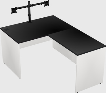 L-shaped office desk