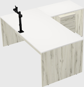 L-shaped office desk