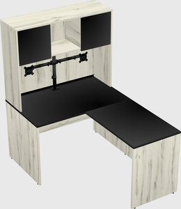 L-shaped office desk