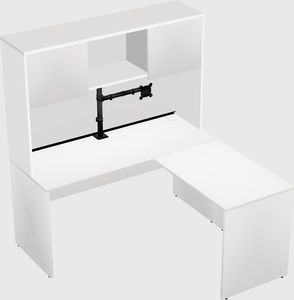 L-shaped office desk