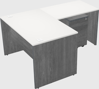 L-shaped office desk
