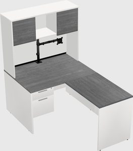 L-shaped office desk
