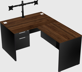 L-shaped office desk