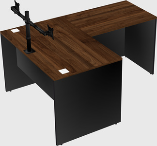 L-shaped office desk