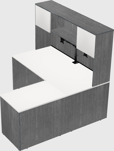 L-shaped office desk