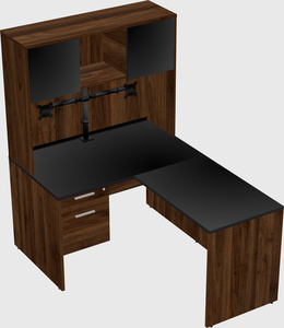 L-shaped office desk