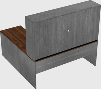 L-shaped office desk