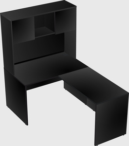 L-shaped office desk
