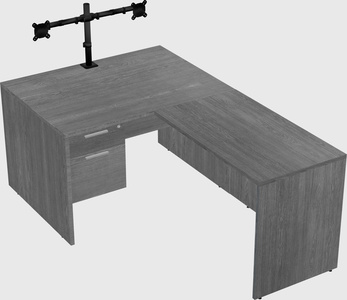 L-shaped office desk