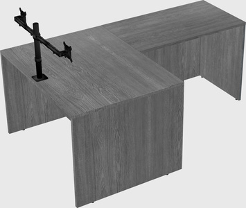 L-shaped office desk