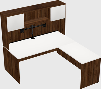 L-shaped office desk