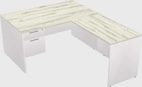 L-shaped office desk