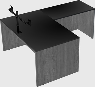 L-shaped office desk
