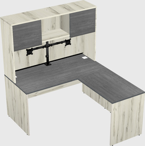 L-shaped office desk