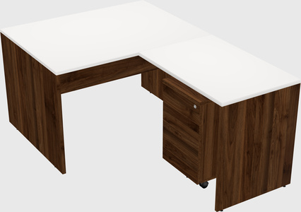 L-shaped office desk
