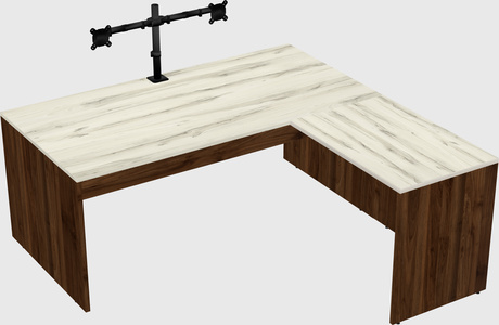L-shaped office desk