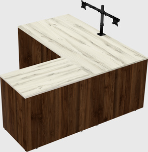L-shaped office desk