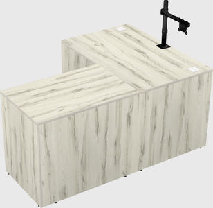 L-shaped office desk
