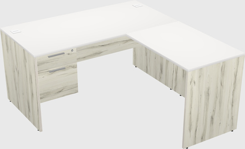 L-shaped office desk