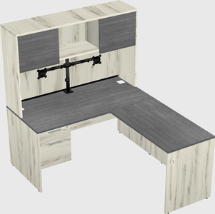 L-shaped office desk