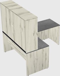 L-shaped office desk