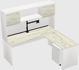 L-shaped office desk