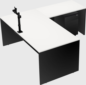 L-shaped office desk
