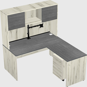 L-shaped office desk