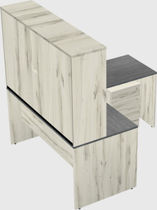 L-shaped office desk
