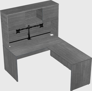 L-shaped office desk