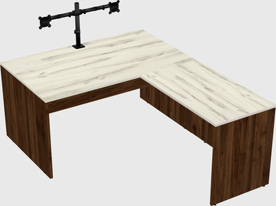 L-shaped office desk