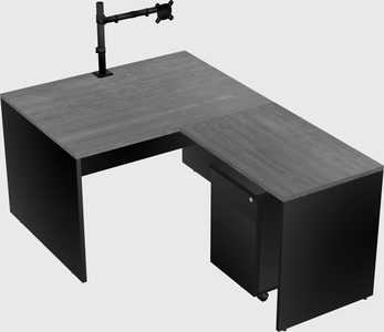 L-shaped office desk