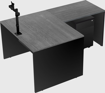 L-shaped office desk