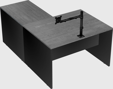 L-shaped office desk