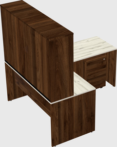 L-shaped office desk