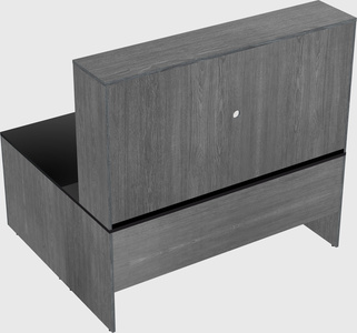 L-shaped office desk