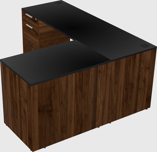 L-shaped office desk