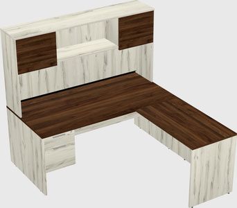 L-shaped office desk