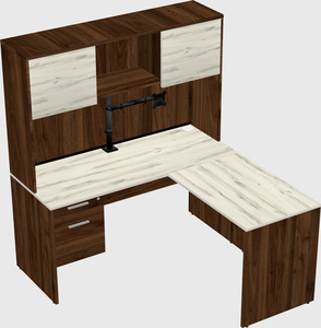 L-shaped office desk