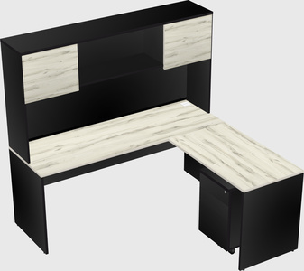 L-shaped office desk