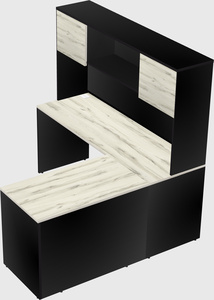 L-shaped office desk