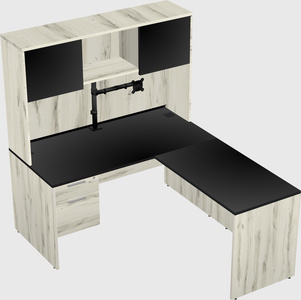 L-shaped office desk
