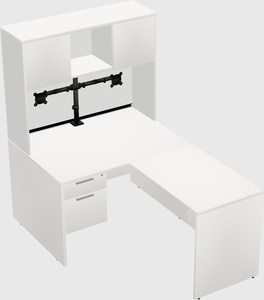L-shaped office desk