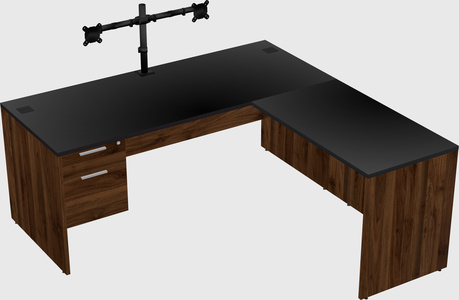 L-shaped office desk