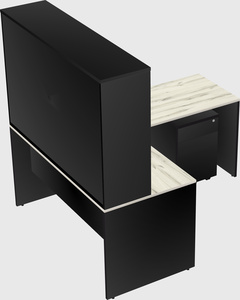 L-shaped office desk