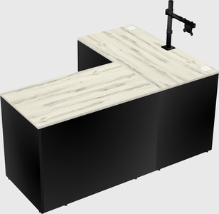 L-shaped office desk