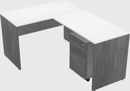 L-shaped office desk