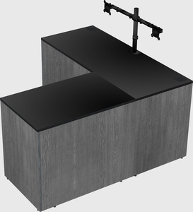 L-shaped office desk