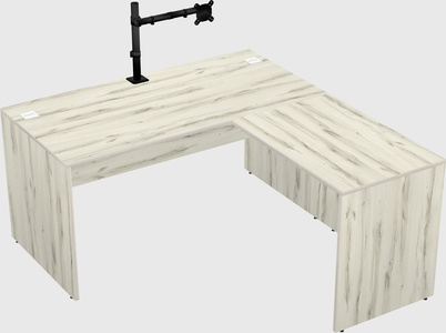 L-shaped office desk