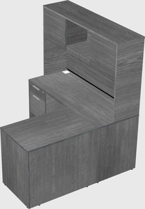 L-shaped office desk